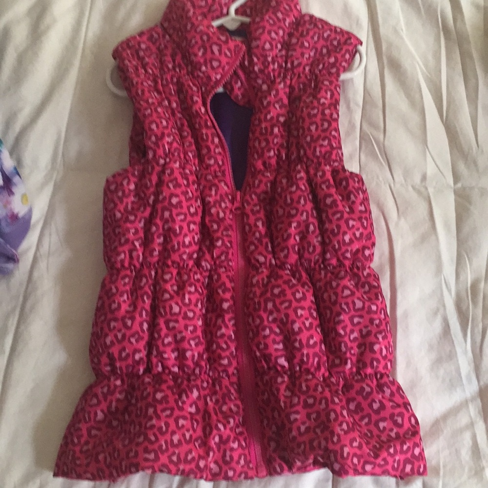 Girls Sleeveless Jacket Pink Size L Grane
